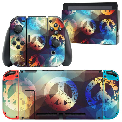 igsticker Nintendo Switch 用 デザインスキンシール 任天堂 ニンテンドー スイッチ 専用 本体ドック Joy-Con Joycon ジョイコン 専用 ゲーム機 カバー アクセサリー フィルム ステッカー 008654 カラフル ピース 模様 igsticker Nintendo Switch 用 デザインスキンシール 任天堂 ニンテンドー スイッチ 専用 本体ドック Joy-Con Joycon ジョイコン 専用 ゲーム機 カバー アクセサリー フィルム ステッカー 008654 カラフル ピース 模様