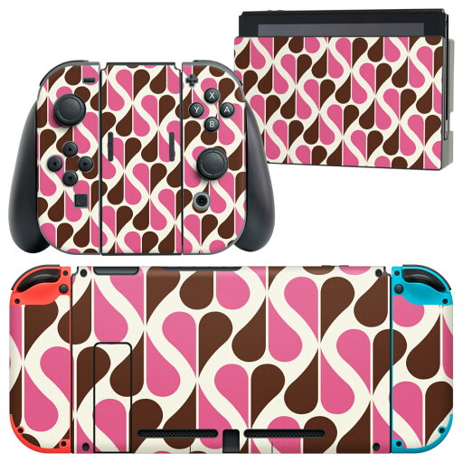igsticker Nintendo Switch 用 デザインスキンシール 任天堂 ニンテンドー スイッチ 専用 本体ドック Joy-Con Joycon ジョイコン 専用 ゲーム機 カバー アクセサリー フィルム ステッカー 008929 模様 ピンク ハート 茶色 ブラウン igsticker Nintendo Switch 用 デザインスキンシール 任天堂 ニンテンドー スイッチ 専用 本体ドック Joy-Con Joycon ジョイコン 専用 ゲーム機 カバー アクセサリー フィルム ステッカー 008929 模様 ピンク ハート 茶色 ブラウン