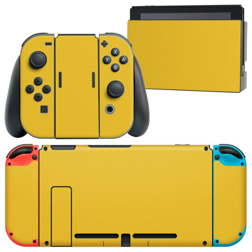igsticker Nintendo Switch 用 デザインスキンシール 任天堂 ニンテンドー スイッチ 専用 本体ドック Joy-Con Joycon ジョイコン 専用 ゲーム機 カバー アクセサリー フィルム ステッカー 008967 シンプル 無地 黄色 igsticker Nintendo Switch 用 デザインスキンシール 任天堂 ニンテンドー スイッチ 専用 本体ドック Joy-Con Joycon ジョイコン 専用 ゲーム機 カバー アクセサリー フィルム ステッカー 008967 シンプル 無地 黄色