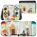igsticker Nintendo Switch 用 デザインスキンシール 任天堂 ニンテンドー スイッチ 専用 本体ドック Joy-Con Joycon ジョイコン 専用 ゲーム機 カバー アクセサリー フィルム ステッカー 009098 童話モチーフ イラスト(2)