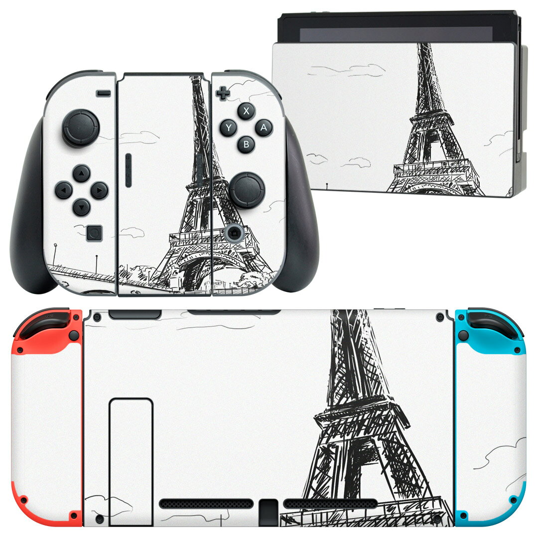 製品名 Nintendo Switch 本体裏面＆ドック正面＆ジョイコン専用 デザインスキンシール セット内容 Nintendo Switch 本体＆ドック＆ジョイコン用スキンシール（各1枚） ニンテンドースイッチ専用です。携帯機のSwitch LiteやProコンには対応していません。 商品特徴 再剥離性シートを素材に採用し、細かな位置調整がしやすく貼り直しが容易です。専用の業務プリンターを使い、商品画像と遜色のない美しい印刷仕上がり。 注意事項 画像はサンプルですので、ご覧の環境によっては多少色味に違いを感じる場合がございます。 イメージと違った、モニターと色味が異なるという理由での交換や返金はご対応出来かねます。スキンシールのみの販売で、ニンテンドースイッチ本体などは付属しません。シワができた場合、ドライヤーなどで軽く温め、外側に向けてシワを伸ばすように貼ってください。初回貼付時の位置調整や貼り直しは可能ですが、しっかりと押し付けて接着させた後の再剥離、再利用は保証しておりません。また接着部に油分や汚れが付着しますと角の部分は剥がれやすくなりますので、貼付時はあまり触れないようにご注意ください。無地のセミグロスシートにデザインをプリントした商品で、デコなどの加工はございません。 凹凸や光沢があるように見えたり布地や金属を素材にしたように見える商品もありますが、デザインの図版によるものです。印刷時に微妙な画像のズレが生じる場合がございます。ご注文後に1点1点制作する受注生産品の為、不良品以外のご返品や交換は固くお断りします。当店における繰り返しの実機テストでは問題ありませんでしたが、経過年数や使用環境により、シールを剥がす際に本体の塗装が一部剥がれる可能性があります。恐れ入りますが、万が一そのような状況になった場合でも当店ではゲーム機本体の保証は出来かねますので、予めご理解の上お求めください。 商品発送 完全受注生産のハンドメイド商品となりますので、既製品と比べて発送までお時間を頂いています。 基本的に決済確認後2?3営業日、最大で10営業日での発送となります。繁忙期や休業日明けの場合はさらに時間がかかる場合があります。 その際には別途メールにてご連絡致します。メール便の場合、発送日から到着までに2?4日ほどかかる場合が多く、紛失などの保障もご対応できかねます。あらかじめご了承下さい。