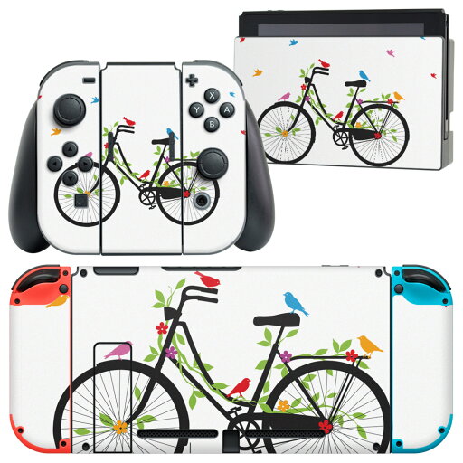 igsticker Nintendo Switch 用 デザインスキンシール 任天堂 ニンテンドー スイッチ 専用 本体ドック Joy-Con Joycon ジョイコン 専用 ゲーム機 カバー アクセサリー フィルム ステッカー 009186 カラフル 鳥 花 igsticker Nintendo Switch 用 デザインスキンシール 任天堂 ニンテンドー スイッチ 専用 本体ドック Joy-Con Joycon ジョイコン 専用 ゲーム機 カバー アクセサリー フィルム ステッカー 009186 カラフル 鳥 花
