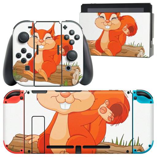 igsticker Nintendo Switch 用 デザインスキンシール 任天堂 ニンテンドー スイッチ 専用 本体ドック Joy-Con Joycon ジョイコン 専用 ゲーム機 カバー アクセサリー フィルム ステッカー 009439 キャラクター リス 動物 igsticker Nintendo Switch 用 デザインスキンシール 任天堂 ニンテンドー スイッチ 専用 本体ドック Joy-Con Joycon ジョイコン 専用 ゲーム機 カバー アクセサリー フィルム ステッカー 009439 キャラクター リス 動物