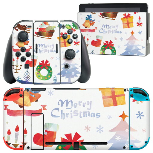 igsticker Nintendo Switch 用 デザインスキンシール 任天堂 ニンテンドー スイッチ 専用 本体ドック Joy-Con Joycon ジョイコン 専用 ゲーム機 カバー アクセサリー フィルム ステッカー 009454 クリスマス サンタ 雪 結晶 igsticker Nintendo Switch 用 デザインスキンシール 任天堂 ニンテンドー スイッチ 専用 本体ドック Joy-Con Joycon ジョイコン 専用 ゲーム機 カバー アクセサリー フィルム ステッカー 009454 クリスマス サンタ 雪 結晶