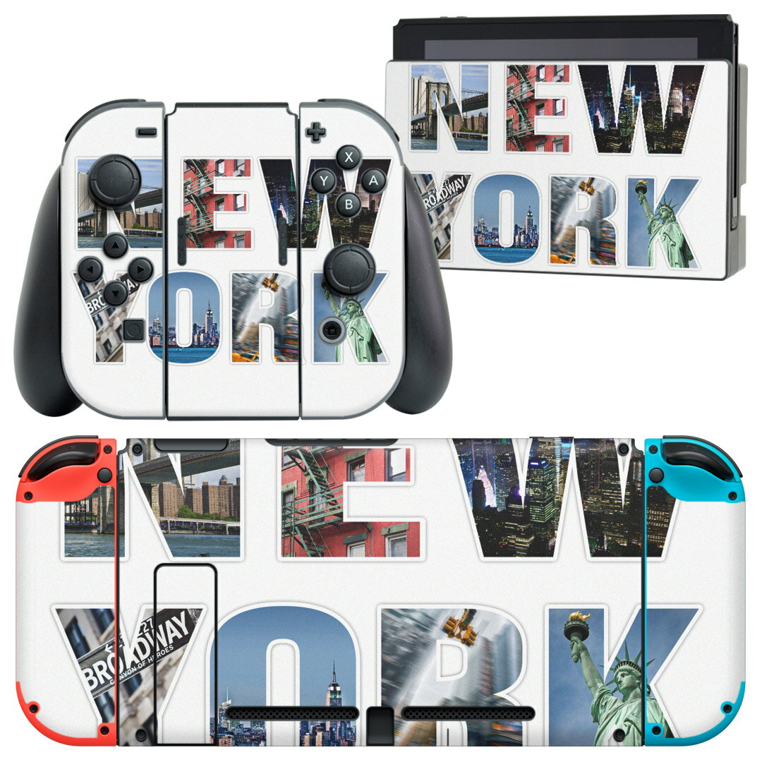 igsticker Nintendo Switch 用 デザインスキンシール 任天堂 ニンテンドー スイッチ 専用 本体ドック Joy-Con Joycon ジョイコン 専用 ゲーム機 カバー アクセサリー フィルム ステッカー 009534 外国　風景　景色　写真