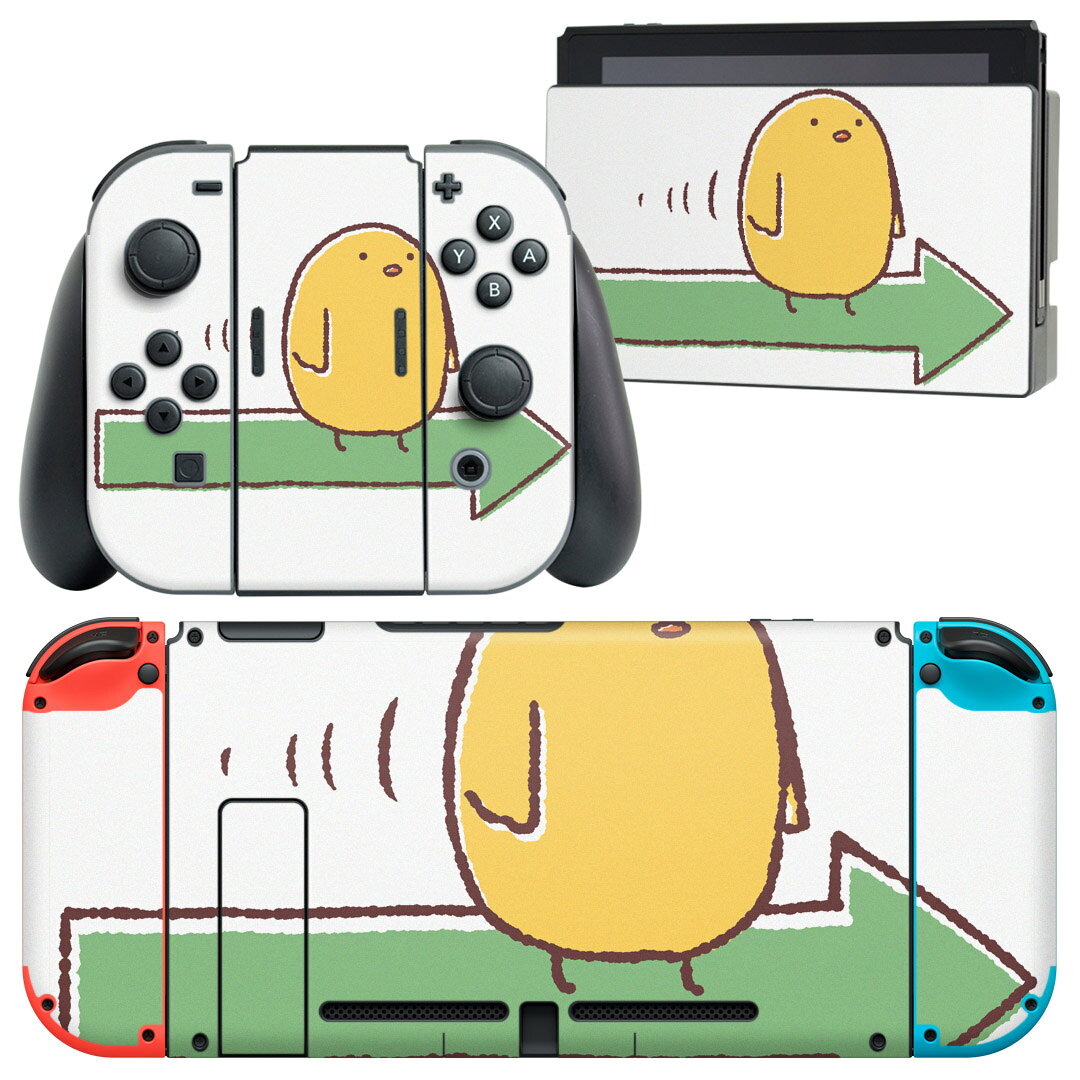 製品名 Nintendo Switch 本体裏面＆ドック正面＆ジョイコン専用 デザインスキンシール セット内容 Nintendo Switch 本体＆ドック＆ジョイコン用スキンシール（各1枚） ニンテンドースイッチ専用です。携帯機のSwitch LiteやProコンには対応していません。 商品特徴 再剥離性シートを素材に採用し、細かな位置調整がしやすく貼り直しが容易です。専用の業務プリンターを使い、商品画像と遜色のない美しい印刷仕上がり。 注意事項 画像はサンプルですので、ご覧の環境によっては多少色味に違いを感じる場合がございます。 イメージと違った、モニターと色味が異なるという理由での交換や返金はご対応出来かねます。スキンシールのみの販売で、ニンテンドースイッチ本体などは付属しません。シワができた場合、ドライヤーなどで軽く温め、外側に向けてシワを伸ばすように貼ってください。初回貼付時の位置調整や貼り直しは可能ですが、しっかりと押し付けて接着させた後の再剥離、再利用は保証しておりません。また接着部に油分や汚れが付着しますと角の部分は剥がれやすくなりますので、貼付時はあまり触れないようにご注意ください。無地のセミグロスシートにデザインをプリントした商品で、デコなどの加工はございません。 凹凸や光沢があるように見えたり布地や金属を素材にしたように見える商品もありますが、デザインの図版によるものです。印刷時に微妙な画像のズレが生じる場合がございます。ご注文後に1点1点制作する受注生産品の為、不良品以外のご返品や交換は固くお断りします。当店における繰り返しの実機テストでは問題ありませんでしたが、経過年数や使用環境により、シールを剥がす際に本体の塗装が一部剥がれる可能性があります。恐れ入りますが、万が一そのような状況になった場合でも当店ではゲーム機本体の保証は出来かねますので、予めご理解の上お求めください。 商品発送 完全受注生産のハンドメイド商品となりますので、既製品と比べて発送までお時間を頂いています。 基本的に決済確認後2?3営業日、最大で10営業日での発送となります。繁忙期や休業日明けの場合はさらに時間がかかる場合があります。 その際には別途メールにてご連絡致します。メール便の場合、発送日から到着までに2?4日ほどかかる場合が多く、紛失などの保障もご対応できかねます。あらかじめご了承下さい。