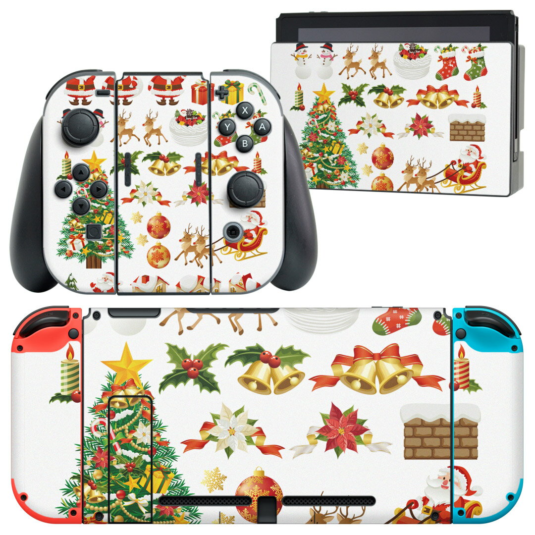 製品名 Nintendo Switch 本体裏面＆ドック正面＆ジョイコン専用 デザインスキンシール セット内容 Nintendo Switch 本体＆ドック＆ジョイコン用スキンシール（各1枚） ニンテンドースイッチ専用です。携帯機のSwitch LiteやProコンには対応していません。 商品特徴 再剥離性シートを素材に採用し、細かな位置調整がしやすく貼り直しが容易です。専用の業務プリンターを使い、商品画像と遜色のない美しい印刷仕上がり。 注意事項 画像はサンプルですので、ご覧の環境によっては多少色味に違いを感じる場合がございます。 イメージと違った、モニターと色味が異なるという理由での交換や返金はご対応出来かねます。スキンシールのみの販売で、ニンテンドースイッチ本体などは付属しません。シワができた場合、ドライヤーなどで軽く温め、外側に向けてシワを伸ばすように貼ってください。初回貼付時の位置調整や貼り直しは可能ですが、しっかりと押し付けて接着させた後の再剥離、再利用は保証しておりません。また接着部に油分や汚れが付着しますと角の部分は剥がれやすくなりますので、貼付時はあまり触れないようにご注意ください。無地のセミグロスシートにデザインをプリントした商品で、デコなどの加工はございません。 凹凸や光沢があるように見えたり布地や金属を素材にしたように見える商品もありますが、デザインの図版によるものです。印刷時に微妙な画像のズレが生じる場合がございます。ご注文後に1点1点制作する受注生産品の為、不良品以外のご返品や交換は固くお断りします。当店における繰り返しの実機テストでは問題ありませんでしたが、経過年数や使用環境により、シールを剥がす際に本体の塗装が一部剥がれる可能性があります。恐れ入りますが、万が一そのような状況になった場合でも当店ではゲーム機本体の保証は出来かねますので、予めご理解の上お求めください。 商品発送 完全受注生産のハンドメイド商品となりますので、既製品と比べて発送までお時間を頂いています。 基本的に決済確認後2?3営業日、最大で10営業日での発送となります。繁忙期や休業日明けの場合はさらに時間がかかる場合があります。 その際には別途メールにてご連絡致します。メール便の場合、発送日から到着までに2?4日ほどかかる場合が多く、紛失などの保障もご対応できかねます。あらかじめご了承下さい。