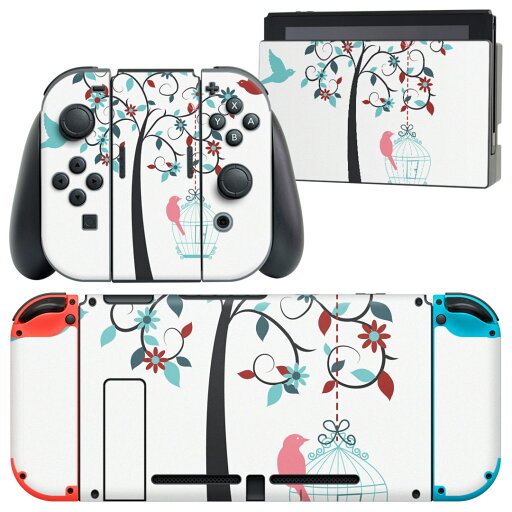 igsticker Nintendo Switch 用 デザインスキンシール 任天堂 ニンテンドー スイッチ 専用 本体ドック Joy-Con Joycon ジョイコン 専用 ゲーム機 カバー アクセサリー フィルム ステッカー 009775 鳥 花 igsticker Nintendo Switch 用 デザインスキンシール 任天堂 ニンテンドー スイッチ 専用 本体ドック Joy-Con Joycon ジョイコン 専用 ゲーム機 カバー アクセサリー フィルム ステッカー 009775 鳥 花
