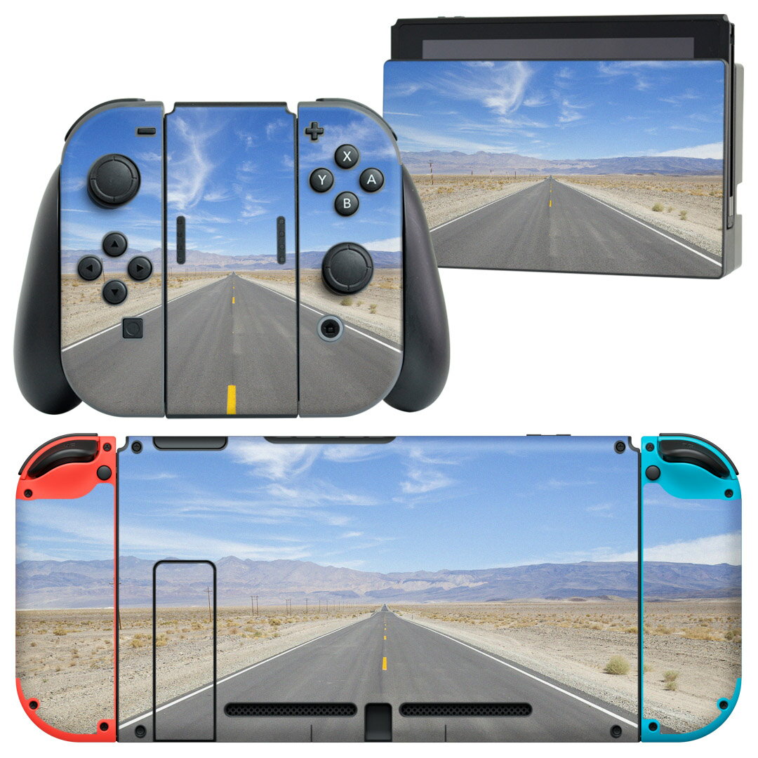 igsticker Nintendo Switch 用 デザインスキンシール 任天堂 ニンテンドー スイッチ 専用 本体ドック Joy-Con Joycon ジョイコン 専用 ゲーム機 カバー アクセサリー フィルム ステッカー 009893 風景　景色　写真
