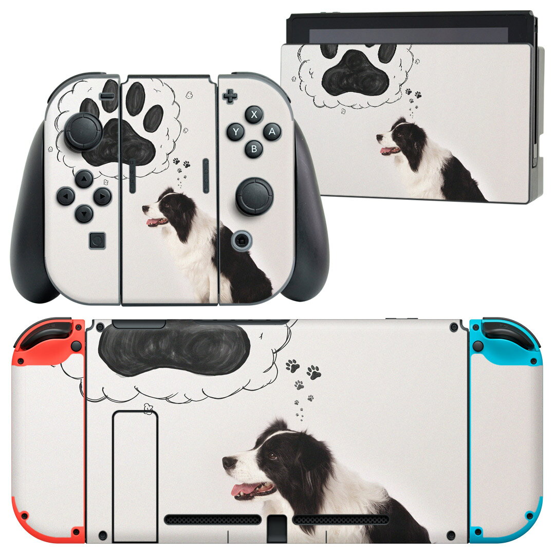製品名 Nintendo Switch 本体裏面＆ドック正面＆ジョイコン専用 デザインスキンシール セット内容 Nintendo Switch 本体＆ドック＆ジョイコン用スキンシール（各1枚） ニンテンドースイッチ専用です。携帯機のSwitch LiteやProコンには対応していません。 商品特徴 再剥離性シートを素材に採用し、細かな位置調整がしやすく貼り直しが容易です。専用の業務プリンターを使い、商品画像と遜色のない美しい印刷仕上がり。 注意事項 画像はサンプルですので、ご覧の環境によっては多少色味に違いを感じる場合がございます。 イメージと違った、モニターと色味が異なるという理由での交換や返金はご対応出来かねます。スキンシールのみの販売で、ニンテンドースイッチ本体などは付属しません。シワができた場合、ドライヤーなどで軽く温め、外側に向けてシワを伸ばすように貼ってください。初回貼付時の位置調整や貼り直しは可能ですが、しっかりと押し付けて接着させた後の再剥離、再利用は保証しておりません。また接着部に油分や汚れが付着しますと角の部分は剥がれやすくなりますので、貼付時はあまり触れないようにご注意ください。無地のセミグロスシートにデザインをプリントした商品で、デコなどの加工はございません。 凹凸や光沢があるように見えたり布地や金属を素材にしたように見える商品もありますが、デザインの図版によるものです。印刷時に微妙な画像のズレが生じる場合がございます。ご注文後に1点1点制作する受注生産品の為、不良品以外のご返品や交換は固くお断りします。当店における繰り返しの実機テストでは問題ありませんでしたが、経過年数や使用環境により、シールを剥がす際に本体の塗装が一部剥がれる可能性があります。恐れ入りますが、万が一そのような状況になった場合でも当店ではゲーム機本体の保証は出来かねますので、予めご理解の上お求めください。 商品発送 完全受注生産のハンドメイド商品となりますので、既製品と比べて発送までお時間を頂いています。 基本的に決済確認後2?3営業日、最大で10営業日での発送となります。繁忙期や休業日明けの場合はさらに時間がかかる場合があります。 その際には別途メールにてご連絡致します。メール便の場合、発送日から到着までに2?4日ほどかかる場合が多く、紛失などの保障もご対応できかねます。あらかじめご了承下さい。