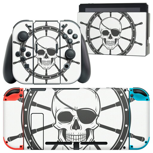 igsticker Nintendo Switch 用 デザインスキンシール 任天堂 ニンテンドー スイッチ 専用 本体ドック Joy-Con Joycon ジョイコン 専用 ゲーム機 カバー アクセサリー フィルム ステッカー 009990 ドクロ 海賊 igsticker Nintendo Switch 用 デザインスキンシール 任天堂 ニンテンドー スイッチ 専用 本体ドック Joy-Con Joycon ジョイコン 専用 ゲーム機 カバー アクセサリー フィルム ステッカー 009990 ドクロ 海賊