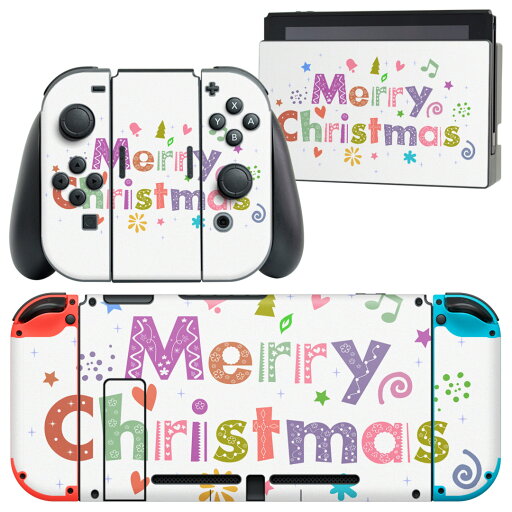 igsticker Nintendo Switch 用 デザインスキンシール 任天堂 ニンテンドー スイッチ 専用 本体ドック Joy-Con Joycon ジョイコン 専用 ゲーム機 カバー アクセサリー フィルム ステッカー 010012 クリスマス 英語 カラフル igsticker Nintendo Switch 用 デザインスキンシール 任天堂 ニンテンドー スイッチ 専用 本体ドック Joy-Con Joycon ジョイコン 専用 ゲーム機 カバー アクセサリー フィルム ステッカー 010012 クリスマス 英語 カラフル