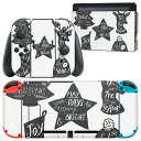 igsticker Nintendo Switch 用 デザインスキンシール 任天堂 ニンテンドー スイッチ 専用 本体ドック Joy-Con Joycon ジョイコン 専用 ゲーム機 カバー アクセサリー フィルム ステッカー 010016 クリスマス ツリー 英語(2)