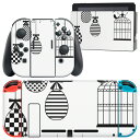 igsticker Nintendo Switch 用 デザインスキンシール 任天堂 ニンテンドー スイッチ 専用 本体ドック Joy-Con Joycon ジョイコン 専用 ゲーム機 カバー アクセサリー フィルム ステッカー 010021 動物 うさぎ 鳥 音楽