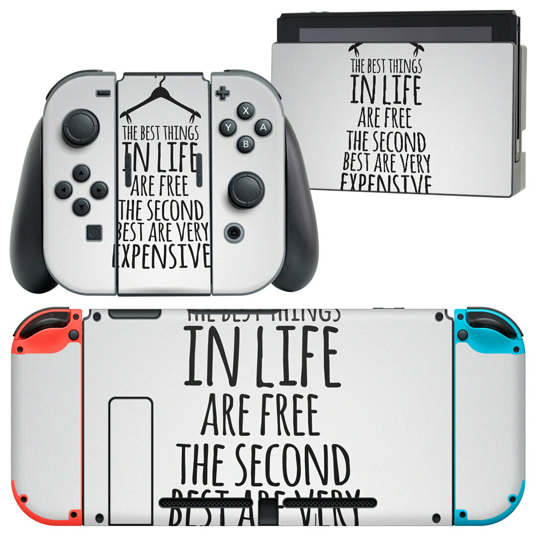 製品名 Nintendo Switch 本体裏面＆ドック正面＆ジョイコン専用 デザインスキンシール セット内容 Nintendo Switch 本体＆ドック＆ジョイコン用スキンシール（各1枚） ニンテンドースイッチ専用です。携帯機のSwitch LiteやProコンには対応していません。 商品特徴 再剥離性シートを素材に採用し、細かな位置調整がしやすく貼り直しが容易です。専用の業務プリンターを使い、商品画像と遜色のない美しい印刷仕上がり。 注意事項 画像はサンプルですので、ご覧の環境によっては多少色味に違いを感じる場合がございます。 イメージと違った、モニターと色味が異なるという理由での交換や返金はご対応出来かねます。スキンシールのみの販売で、ニンテンドースイッチ本体などは付属しません。シワができた場合、ドライヤーなどで軽く温め、外側に向けてシワを伸ばすように貼ってください。初回貼付時の位置調整や貼り直しは可能ですが、しっかりと押し付けて接着させた後の再剥離、再利用は保証しておりません。また接着部に油分や汚れが付着しますと角の部分は剥がれやすくなりますので、貼付時はあまり触れないようにご注意ください。無地のセミグロスシートにデザインをプリントした商品で、デコなどの加工はございません。 凹凸や光沢があるように見えたり布地や金属を素材にしたように見える商品もありますが、デザインの図版によるものです。印刷時に微妙な画像のズレが生じる場合がございます。ご注文後に1点1点制作する受注生産品の為、不良品以外のご返品や交換は固くお断りします。当店における繰り返しの実機テストでは問題ありませんでしたが、経過年数や使用環境により、シールを剥がす際に本体の塗装が一部剥がれる可能性があります。恐れ入りますが、万が一そのような状況になった場合でも当店ではゲーム機本体の保証は出来かねますので、予めご理解の上お求めください。 商品発送 完全受注生産のハンドメイド商品となりますので、既製品と比べて発送までお時間を頂いています。 基本的に決済確認後2?3営業日、最大で10営業日での発送となります。繁忙期や休業日明けの場合はさらに時間がかかる場合があります。 その際には別途メールにてご連絡致します。メール便の場合、発送日から到着までに2?4日ほどかかる場合が多く、紛失などの保障もご対応できかねます。あらかじめご了承下さい。