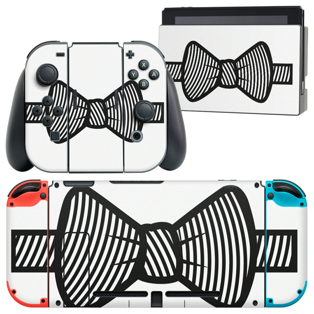 製品名 Nintendo Switch 本体裏面＆ドック正面＆ジョイコン専用 デザインスキンシール セット内容 Nintendo Switch 本体＆ドック＆ジョイコン用スキンシール（各1枚） ニンテンドースイッチ専用です。携帯機のSwitch LiteやProコンには対応していません。 商品特徴 再剥離性シートを素材に採用し、細かな位置調整がしやすく貼り直しが容易です。専用の業務プリンターを使い、商品画像と遜色のない美しい印刷仕上がり。 注意事項 画像はサンプルですので、ご覧の環境によっては多少色味に違いを感じる場合がございます。 イメージと違った、モニターと色味が異なるという理由での交換や返金はご対応出来かねます。スキンシールのみの販売で、ニンテンドースイッチ本体などは付属しません。シワができた場合、ドライヤーなどで軽く温め、外側に向けてシワを伸ばすように貼ってください。初回貼付時の位置調整や貼り直しは可能ですが、しっかりと押し付けて接着させた後の再剥離、再利用は保証しておりません。また接着部に油分や汚れが付着しますと角の部分は剥がれやすくなりますので、貼付時はあまり触れないようにご注意ください。無地のセミグロスシートにデザインをプリントした商品で、デコなどの加工はございません。 凹凸や光沢があるように見えたり布地や金属を素材にしたように見える商品もありますが、デザインの図版によるものです。印刷時に微妙な画像のズレが生じる場合がございます。ご注文後に1点1点制作する受注生産品の為、不良品以外のご返品や交換は固くお断りします。当店における繰り返しの実機テストでは問題ありませんでしたが、経過年数や使用環境により、シールを剥がす際に本体の塗装が一部剥がれる可能性があります。恐れ入りますが、万が一そのような状況になった場合でも当店ではゲーム機本体の保証は出来かねますので、予めご理解の上お求めください。 商品発送 完全受注生産のハンドメイド商品となりますので、既製品と比べて発送までお時間を頂いています。 基本的に決済確認後2?3営業日、最大で10営業日での発送となります。繁忙期や休業日明けの場合はさらに時間がかかる場合があります。 その際には別途メールにてご連絡致します。メール便の場合、発送日から到着までに2?4日ほどかかる場合が多く、紛失などの保障もご対応できかねます。あらかじめご了承下さい。