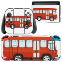 igsticker Nintendo Switch 用 デザインスキンシール 任天堂 ニンテンドー スイッチ 専用 本体ドック Joy-Con Joycon ジョイコン 専用 ゲーム機 カバー アクセサリー フィルム ステッカー 010326 乗り物 車 赤(2)