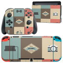 igsticker Nintendo Switch 用 デザインスキンシール 任天堂 ニンテンドー スイッチ 専用 本体ドック Joy-Con Joycon ジョイコン 専用 ゲーム機 カバー アクセサリー フィルム ステッカー 010467 ひげ めがね カメラ(2)
