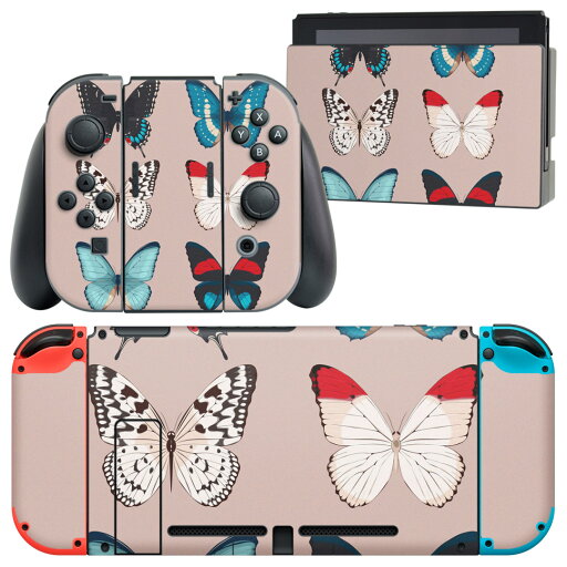 igsticker Nintendo Switch 用 デザインスキンシール 任天堂 ニンテンドー スイッチ 専用 本体ドック Joy-Con Joycon ジョイコン 専用 ゲーム機 カバー アクセサリー フィルム ステッカー 010498 蝶 模様 ピンク igsticker Nintendo Switch 用 デザインスキンシール 任天堂 ニンテンドー スイッチ 専用 本体ドック Joy-Con Joycon ジョイコン 専用 ゲーム機 カバー アクセサリー フィルム ステッカー 010498 蝶 模様 ピンク