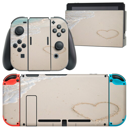 igsticker Nintendo Switch 用 デザインスキンシール 任天堂 ニンテンドー スイッチ 専用 本体ドック Joy-Con Joycon ジョイコン 専用 ゲーム機 カバー アクセサリー フィルム ステッカー 010536 海 砂浜 ハート igsticker Nintendo Switch 用 デザインスキンシール 任天堂 ニンテンドー スイッチ 専用 本体ドック Joy-Con Joycon ジョイコン 専用 ゲーム機 カバー アクセサリー フィルム ステッカー 010536 海 砂浜 ハート