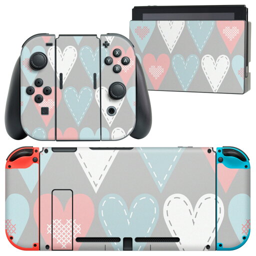 igsticker Nintendo Switch 用 デザインスキンシール 任天堂 ニンテンドー スイッチ 専用 本体ドック Joy-Con Joycon ジョイコン 専用 ゲーム機 カバー アクセサリー フィルム ステッカー 010573 ハート 赤 青 igsticker Nintendo Switch 用 デザインスキンシール 任天堂 ニンテンドー スイッチ 専用 本体ドック Joy-Con Joycon ジョイコン 専用 ゲーム機 カバー アクセサリー フィルム ステッカー 010573 ハート 赤 青