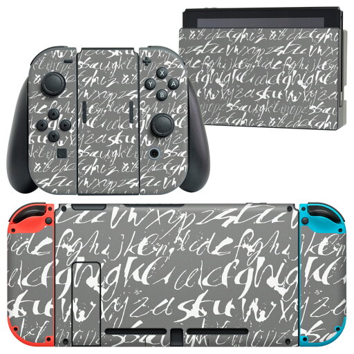 igsticker Nintendo Switch 用 デザインスキンシール 任天堂 ニンテンドー スイッチ 専用 本体ドック Joy-Con Joycon ジョイコン 専用 ゲーム機 カバー アクセサリー フィルム ステッカー 010596 文字 英語 グレー igsticker Nintendo Switch 用 デザインスキンシール 任天堂 ニンテンドー スイッチ 専用 本体ドック Joy-Con Joycon ジョイコン 専用 ゲーム機 カバー アクセサリー フィルム ステッカー 010596 文字 英語 グレー