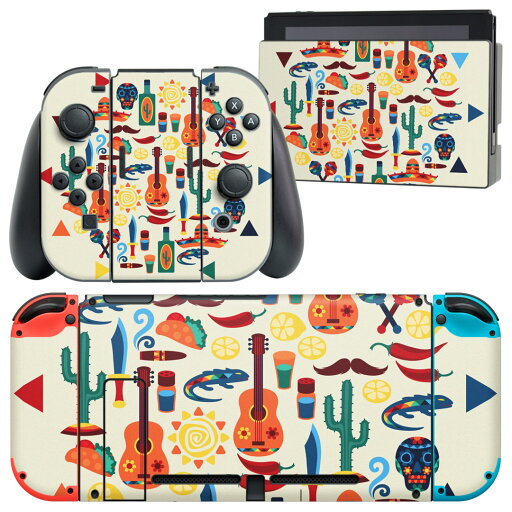 igsticker Nintendo Switch 用 デザインスキンシール 任天堂 ニンテンドー スイッチ 専用 本体ドック Joy-Con Joycon ジョイコン 専用 ゲーム機 カバー アクセサリー フィルム ステッカー 010639 カラフル サボテン ネイティブ柄 igsticker Nintendo Switch 用 デザインスキンシール 任天堂 ニンテンドー スイッチ 専用 本体ドック Joy-Con Joycon ジョイコン 専用 ゲーム機 カバー アクセサリー フィルム ステッカー 010639 カラフル サボテン ネイティブ柄