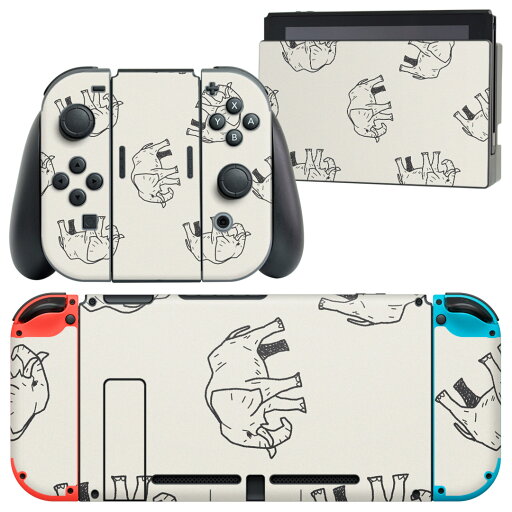 igsticker Nintendo Switch 用 デザインスキンシール 任天堂 ニンテンドー スイッチ 専用 本体ドック Joy-Con Joycon ジョイコン 専用 ゲーム機 カバー アクセサリー フィルム ステッカー 010710 ぞう 動物 白 黒 igsticker Nintendo Switch 用 デザインスキンシール 任天堂 ニンテンドー スイッチ 専用 本体ドック Joy-Con Joycon ジョイコン 専用 ゲーム機 カバー アクセサリー フィルム ステッカー 010710 ぞう 動物 白 黒