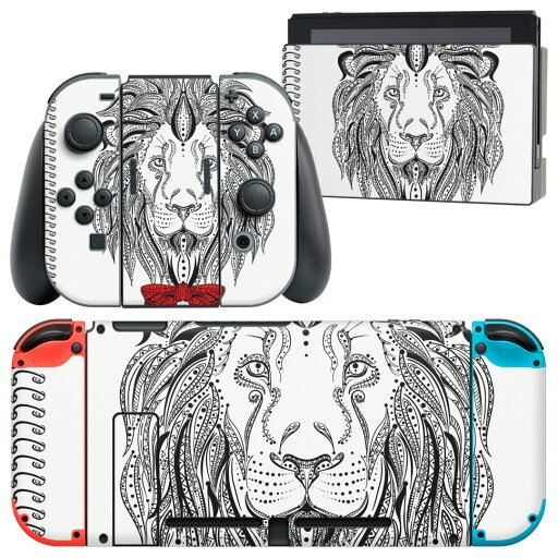 igsticker Nintendo Switch 用 デザインスキンシール 任天堂 ニンテンドー スイッチ 専用 本体ドック Joy-Con Joycon ジョイコン 専用 ゲーム機 カバー アクセサリー フィルム ステッカー 010885 ライオン 動物 リボン igsticker Nintendo Switch 用 デザインスキンシール 任天堂 ニンテンドー スイッチ 専用 本体ドック Joy-Con Joycon ジョイコン 専用 ゲーム機 カバー アクセサリー フィルム ステッカー 010885 ライオン 動物 リボン