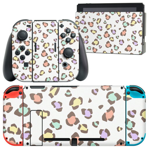 igsticker Nintendo Switch 用 デザインスキンシール 任天堂 ニンテンドー スイッチ 専用 本体ドック Joy-Con Joycon ジョイコン 専用 ゲーム機 カバー アクセサリー フィルム ステッカー 010916 ヒョウ柄 カラフル パステル igsticker Nintendo Switch 用 デザインスキンシール 任天堂 ニンテンドー スイッチ 専用 本体ドック Joy-Con Joycon ジョイコン 専用 ゲーム機 カバー アクセサリー フィルム ステッカー 010916 ヒョウ柄 カラフル パステル