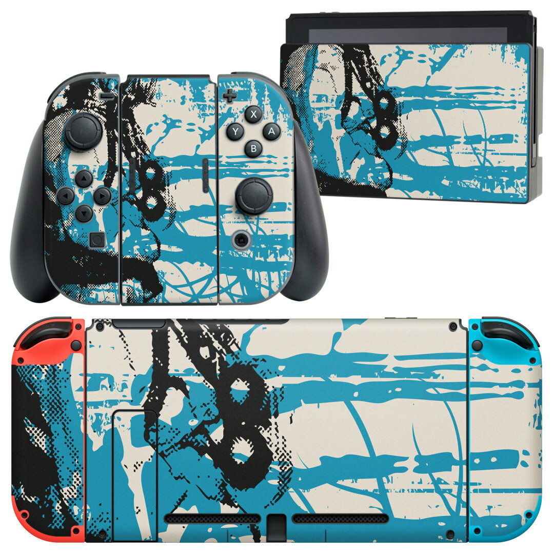 製品名 Nintendo Switch 本体裏面＆ドック正面＆ジョイコン専用 デザインスキンシール セット内容 Nintendo Switch 本体＆ドック＆ジョイコン用スキンシール（各1枚） ニンテンドースイッチ専用です。携帯機のSwitch LiteやProコンには対応していません。 商品特徴 再剥離性シートを素材に採用し、細かな位置調整がしやすく貼り直しが容易です。専用の業務プリンターを使い、商品画像と遜色のない美しい印刷仕上がり。 注意事項 画像はサンプルですので、ご覧の環境によっては多少色味に違いを感じる場合がございます。 イメージと違った、モニターと色味が異なるという理由での交換や返金はご対応出来かねます。スキンシールのみの販売で、ニンテンドースイッチ本体などは付属しません。シワができた場合、ドライヤーなどで軽く温め、外側に向けてシワを伸ばすように貼ってください。初回貼付時の位置調整や貼り直しは可能ですが、しっかりと押し付けて接着させた後の再剥離、再利用は保証しておりません。また接着部に油分や汚れが付着しますと角の部分は剥がれやすくなりますので、貼付時はあまり触れないようにご注意ください。無地のセミグロスシートにデザインをプリントした商品で、デコなどの加工はございません。 凹凸や光沢があるように見えたり布地や金属を素材にしたように見える商品もありますが、デザインの図版によるものです。印刷時に微妙な画像のズレが生じる場合がございます。ご注文後に1点1点制作する受注生産品の為、不良品以外のご返品や交換は固くお断りします。当店における繰り返しの実機テストでは問題ありませんでしたが、経過年数や使用環境により、シールを剥がす際に本体の塗装が一部剥がれる可能性があります。恐れ入りますが、万が一そのような状況になった場合でも当店ではゲーム機本体の保証は出来かねますので、予めご理解の上お求めください。 商品発送 完全受注生産のハンドメイド商品となりますので、既製品と比べて発送までお時間を頂いています。 基本的に決済確認後2?3営業日、最大で10営業日での発送となります。繁忙期や休業日明けの場合はさらに時間がかかる場合があります。 その際には別途メールにてご連絡致します。メール便の場合、発送日から到着までに2?4日ほどかかる場合が多く、紛失などの保障もご対応できかねます。あらかじめご了承下さい。