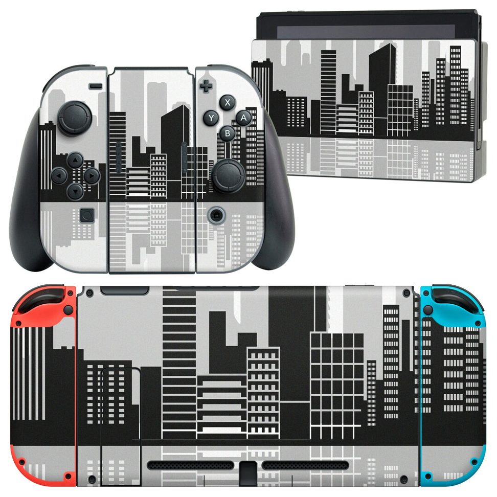 製品名 Nintendo Switch 本体裏面＆ドック正面＆ジョイコン専用 デザインスキンシール セット内容 Nintendo Switch 本体＆ドック＆ジョイコン用スキンシール（各1枚） ニンテンドースイッチ専用です。携帯機のSwitch LiteやProコンには対応していません。 商品特徴 再剥離性シートを素材に採用し、細かな位置調整がしやすく貼り直しが容易です。専用の業務プリンターを使い、商品画像と遜色のない美しい印刷仕上がり。 注意事項 画像はサンプルですので、ご覧の環境によっては多少色味に違いを感じる場合がございます。 イメージと違った、モニターと色味が異なるという理由での交換や返金はご対応出来かねます。スキンシールのみの販売で、ニンテンドースイッチ本体などは付属しません。シワができた場合、ドライヤーなどで軽く温め、外側に向けてシワを伸ばすように貼ってください。初回貼付時の位置調整や貼り直しは可能ですが、しっかりと押し付けて接着させた後の再剥離、再利用は保証しておりません。また接着部に油分や汚れが付着しますと角の部分は剥がれやすくなりますので、貼付時はあまり触れないようにご注意ください。無地のセミグロスシートにデザインをプリントした商品で、デコなどの加工はございません。 凹凸や光沢があるように見えたり布地や金属を素材にしたように見える商品もありますが、デザインの図版によるものです。印刷時に微妙な画像のズレが生じる場合がございます。ご注文後に1点1点制作する受注生産品の為、不良品以外のご返品や交換は固くお断りします。当店における繰り返しの実機テストでは問題ありませんでしたが、経過年数や使用環境により、シールを剥がす際に本体の塗装が一部剥がれる可能性があります。恐れ入りますが、万が一そのような状況になった場合でも当店ではゲーム機本体の保証は出来かねますので、予めご理解の上お求めください。 商品発送 完全受注生産のハンドメイド商品となりますので、既製品と比べて発送までお時間を頂いています。 基本的に決済確認後2?3営業日、最大で10営業日での発送となります。繁忙期や休業日明けの場合はさらに時間がかかる場合があります。 その際には別途メールにてご連絡致します。メール便の場合、発送日から到着までに2?4日ほどかかる場合が多く、紛失などの保障もご対応できかねます。あらかじめご了承下さい。