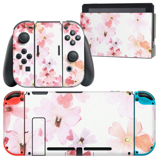 igsticker Nintendo Switch 用 デザインスキンシール 任天堂 ニンテンドー スイッチ 専用 本体ドック Joy-Con Joycon ジョイコン 専用 ゲーム機 カバー アクセサリー フィルム ステッカー 011028 花 ピンク igsticker Nintendo Switch 用 デザインスキンシール 任天堂 ニンテンドー スイッチ 専用 本体ドック Joy-Con Joycon ジョイコン 専用 ゲーム機 カバー アクセサリー フィルム ステッカー 011028 花 ピンク