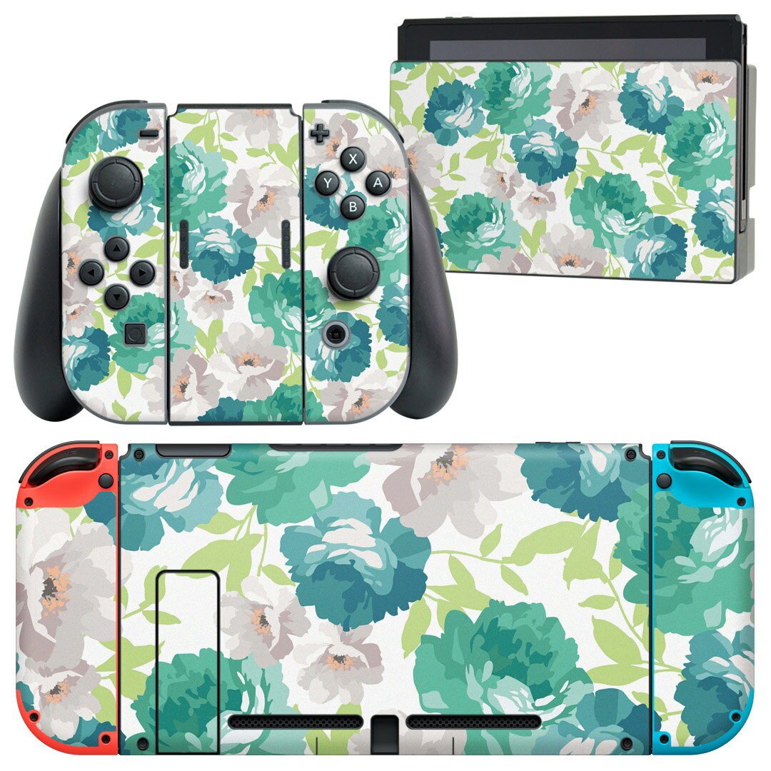 製品名 Nintendo Switch 本体裏面＆ドック正面＆ジョイコン専用 デザインスキンシール セット内容 Nintendo Switch 本体＆ドック＆ジョイコン用スキンシール（各1枚） ニンテンドースイッチ専用です。携帯機のSwitch LiteやProコンには対応していません。 商品特徴 再剥離性シートを素材に採用し、細かな位置調整がしやすく貼り直しが容易です。専用の業務プリンターを使い、商品画像と遜色のない美しい印刷仕上がり。 注意事項 画像はサンプルですので、ご覧の環境によっては多少色味に違いを感じる場合がございます。 イメージと違った、モニターと色味が異なるという理由での交換や返金はご対応出来かねます。スキンシールのみの販売で、ニンテンドースイッチ本体などは付属しません。シワができた場合、ドライヤーなどで軽く温め、外側に向けてシワを伸ばすように貼ってください。初回貼付時の位置調整や貼り直しは可能ですが、しっかりと押し付けて接着させた後の再剥離、再利用は保証しておりません。また接着部に油分や汚れが付着しますと角の部分は剥がれやすくなりますので、貼付時はあまり触れないようにご注意ください。無地のセミグロスシートにデザインをプリントした商品で、デコなどの加工はございません。 凹凸や光沢があるように見えたり布地や金属を素材にしたように見える商品もありますが、デザインの図版によるものです。印刷時に微妙な画像のズレが生じる場合がございます。ご注文後に1点1点制作する受注生産品の為、不良品以外のご返品や交換は固くお断りします。当店における繰り返しの実機テストでは問題ありませんでしたが、経過年数や使用環境により、シールを剥がす際に本体の塗装が一部剥がれる可能性があります。恐れ入りますが、万が一そのような状況になった場合でも当店ではゲーム機本体の保証は出来かねますので、予めご理解の上お求めください。 商品発送 完全受注生産のハンドメイド商品となりますので、既製品と比べて発送までお時間を頂いています。 基本的に決済確認後2?3営業日、最大で10営業日での発送となります。繁忙期や休業日明けの場合はさらに時間がかかる場合があります。 その際には別途メールにてご連絡致します。メール便の場合、発送日から到着までに2?4日ほどかかる場合が多く、紛失などの保障もご対応できかねます。あらかじめご了承下さい。
