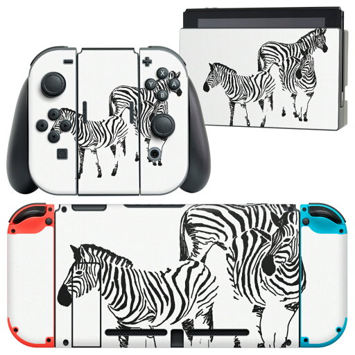 igsticker Nintendo Switch 用 デザインスキンシール 任天堂 ニンテンドー スイッチ 専用 本体ドック Joy-Con Joycon ジョイコン 専用 ゲーム機 カバー アクセサリー フィルム ステッカー 011130 動物 シマウマ シンプル igsticker Nintendo Switch 用 デザインスキンシール 任天堂 ニンテンドー スイッチ 専用 本体ドック Joy-Con Joycon ジョイコン 専用 ゲーム機 カバー アクセサリー フィルム ステッカー 011130 動物 シマウマ シンプル