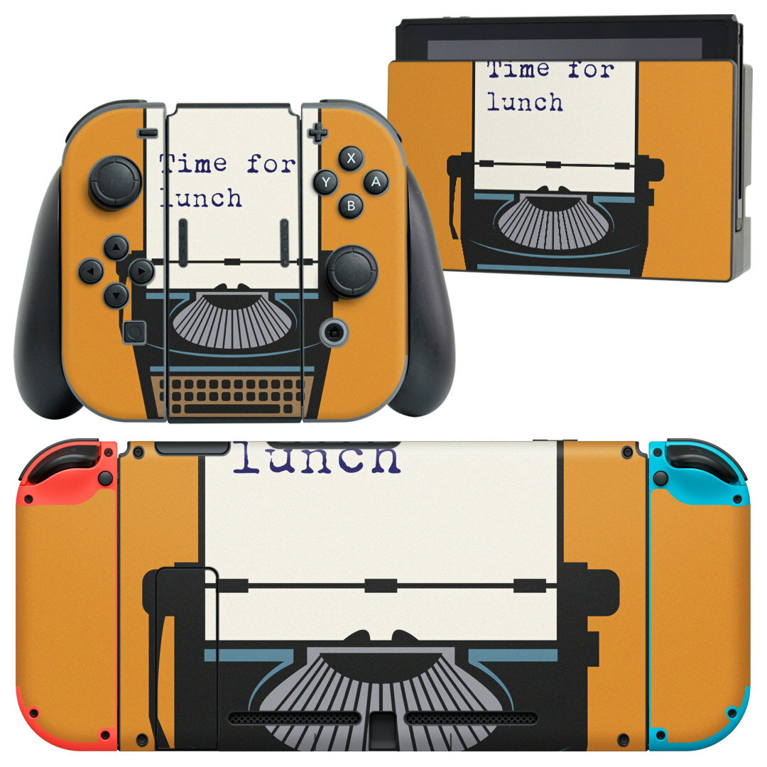 igsticker Nintendo Switch 用 デザインスキンシール 任天堂 ニンテンドー スイッチ 専用 本体ドック Joy-Con Joycon ジョイコン 専用 ゲーム機 カバー アクセサリー フィルム ステッカー 011212 英語　パソコン　文字