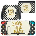 igsticker Nintendo Switch 用 デザインスキンシール 任天堂 ニンテンドー スイッチ 専用 本体ドック Joy-Con Joycon ジョイコン 専用 ゲーム機 カバー アクセサリー フィルム ステッカー 011224 英語 水玉 ドット(2)
