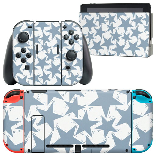 igsticker Nintendo Switch 用 デザインスキンシール 任天堂 ニンテンドー スイッチ 専用 本体ドック Joy-Con Joycon ジョイコン 専用 ゲーム機 カバー アクセサリー フィルム ステッカー 011237 星 青 模様 igsticker Nintendo Switch 用 デザインスキンシール 任天堂 ニンテンドー スイッチ 専用 本体ドック Joy-Con Joycon ジョイコン 専用 ゲーム機 カバー アクセサリー フィルム ステッカー 011237 星 青 模様