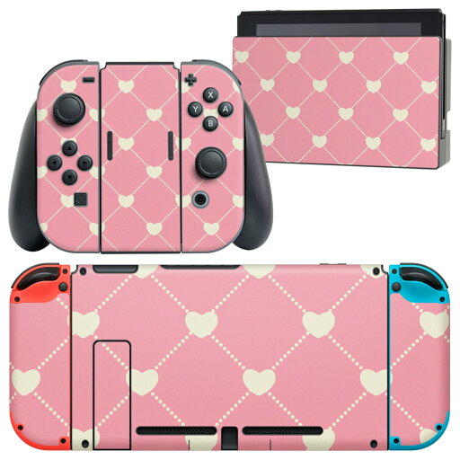 igsticker Nintendo Switch 用 デザインスキンシール 任天堂 ニンテンドー スイッチ 専用 本体ドック Joy-Con Joycon ジョイコン 専用 ゲーム機 カバー アクセサリー フィルム ステッカー 011328 ハート ピンク 白 igsticker Nintendo Switch 用 デザインスキンシール 任天堂 ニンテンドー スイッチ 専用 本体ドック Joy-Con Joycon ジョイコン 専用 ゲーム機 カバー アクセサリー フィルム ステッカー 011328 ハート ピンク 白