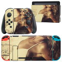 igsticker Nintendo Switch 用 デザインスキンシール 任天堂 ニンテンドー スイッチ 専用 本体ドック Joy-Con Joycon ジョイコン 専用 ゲーム機 カバー アクセサリー フィルム ステッカー 011494 おしゃれ 女性(2)