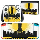 igsticker Nintendo Switch 用 デザインスキンシール 任天堂 ニンテンドー スイッチ 専用 本体ドック Joy-Con Joycon ジョイコン 専用 ゲーム機 カバー アクセサリー フィルム ステッカー 011620 アメリカ ニューヨーク 外国(2)