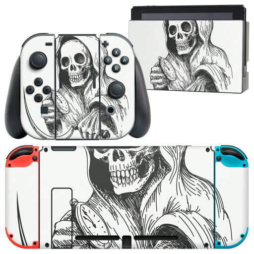 igsticker Nintendo Switch 用 デザインスキンシール 任天堂 ニンテンドー スイッチ 専用 本体ドック Joy-Con Joycon ジョイコン 専用 ゲーム機 カバー アクセサリー フィルム ステッカー 011659 骸骨 ドクロ 死神 igsticker Nintendo Switch 用 デザインスキンシール 任天堂 ニンテンドー スイッチ 専用 本体ドック Joy-Con Joycon ジョイコン 専用 ゲーム機 カバー アクセサリー フィルム ステッカー 011659 骸骨 ドクロ 死神