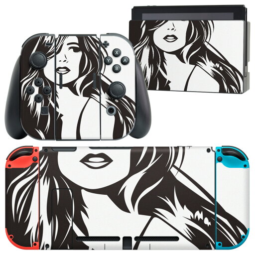 igsticker Nintendo Switch 用 デザインスキンシール 任天堂 ニンテンドー スイッチ 専用 本体ドック Joy-Con Joycon ジョイコン 専用 ゲーム機 カバー アクセサリー フィルム ステッカー 011699 女性 人物 イラスト igsticker Nintendo Switch 用 デザインスキンシール 任天堂 ニンテンドー スイッチ 専用 本体ドック Joy-Con Joycon ジョイコン 専用 ゲーム機 カバー アクセサリー フィルム ステッカー 011699 女性 人物 イラスト