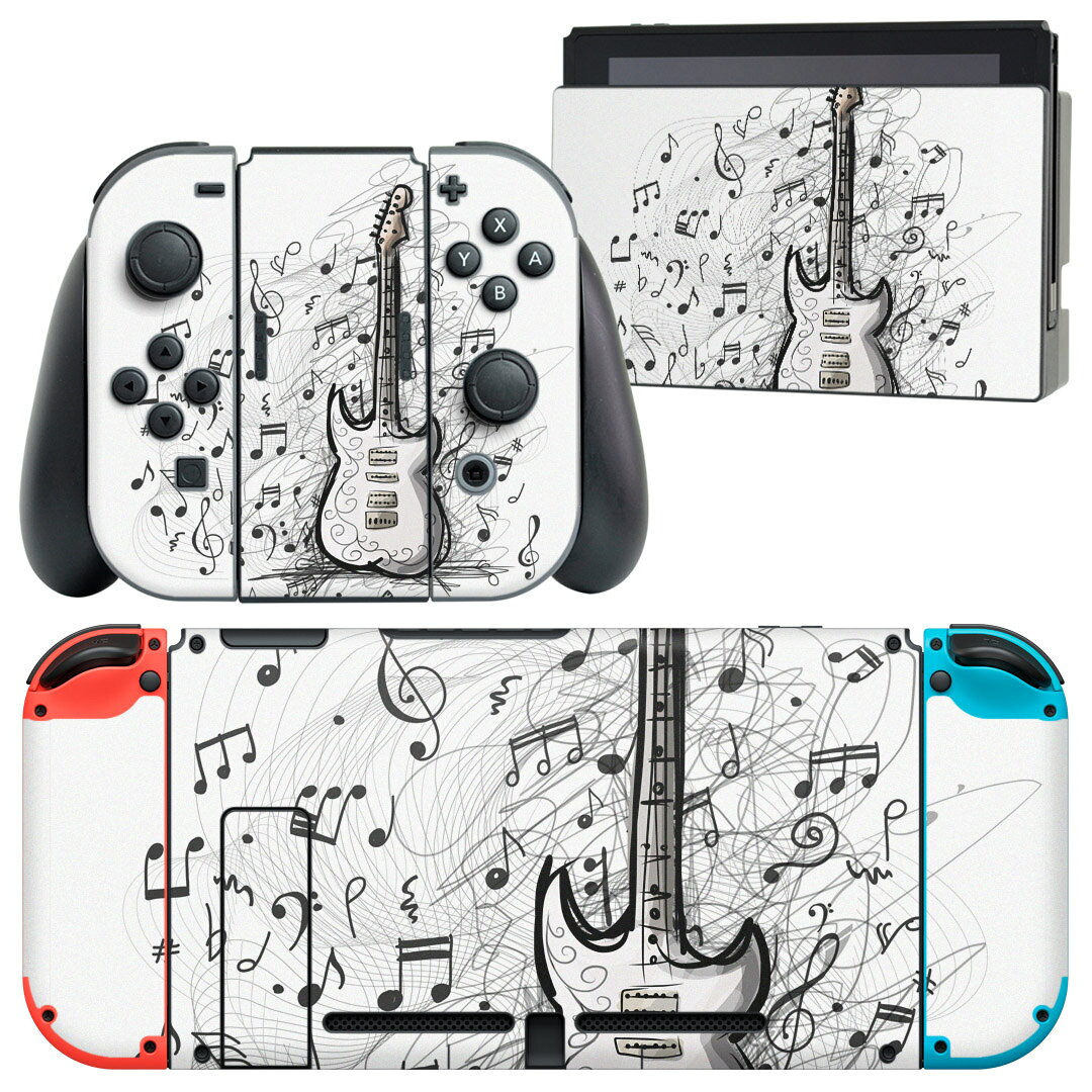 製品名 Nintendo Switch 本体裏面＆ドック正面＆ジョイコン専用 デザインスキンシール セット内容 Nintendo Switch 本体＆ドック＆ジョイコン用スキンシール（各1枚） ニンテンドースイッチ専用です。携帯機のSwitch LiteやProコンには対応していません。 商品特徴 再剥離性シートを素材に採用し、細かな位置調整がしやすく貼り直しが容易です。専用の業務プリンターを使い、商品画像と遜色のない美しい印刷仕上がり。 注意事項 画像はサンプルですので、ご覧の環境によっては多少色味に違いを感じる場合がございます。 イメージと違った、モニターと色味が異なるという理由での交換や返金はご対応出来かねます。スキンシールのみの販売で、ニンテンドースイッチ本体などは付属しません。シワができた場合、ドライヤーなどで軽く温め、外側に向けてシワを伸ばすように貼ってください。初回貼付時の位置調整や貼り直しは可能ですが、しっかりと押し付けて接着させた後の再剥離、再利用は保証しておりません。また接着部に油分や汚れが付着しますと角の部分は剥がれやすくなりますので、貼付時はあまり触れないようにご注意ください。無地のセミグロスシートにデザインをプリントした商品で、デコなどの加工はございません。 凹凸や光沢があるように見えたり布地や金属を素材にしたように見える商品もありますが、デザインの図版によるものです。印刷時に微妙な画像のズレが生じる場合がございます。ご注文後に1点1点制作する受注生産品の為、不良品以外のご返品や交換は固くお断りします。当店における繰り返しの実機テストでは問題ありませんでしたが、経過年数や使用環境により、シールを剥がす際に本体の塗装が一部剥がれる可能性があります。恐れ入りますが、万が一そのような状況になった場合でも当店ではゲーム機本体の保証は出来かねますので、予めご理解の上お求めください。 商品発送 完全受注生産のハンドメイド商品となりますので、既製品と比べて発送までお時間を頂いています。 基本的に決済確認後2?3営業日、最大で10営業日での発送となります。繁忙期や休業日明けの場合はさらに時間がかかる場合があります。 その際には別途メールにてご連絡致します。メール便の場合、発送日から到着までに2?4日ほどかかる場合が多く、紛失などの保障もご対応できかねます。あらかじめご了承下さい。