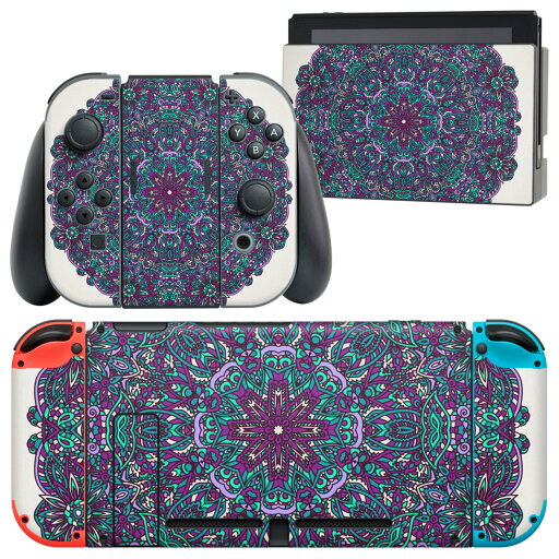 igsticker Nintendo Switch 用 デザインスキンシール 任天堂 ニンテンドー スイッチ 専用 本体ドック Joy-Con Joycon ジョイコン 専用 ゲーム機 カバー アクセサリー フィルム ステッカー 011766 模様 エレガント 紫 igsticker Nintendo Switch 用 デザインスキンシール 任天堂 ニンテンドー スイッチ 専用 本体ドック Joy-Con Joycon ジョイコン 専用 ゲーム機 カバー アクセサリー フィルム ステッカー 011766 模様 エレガント 紫