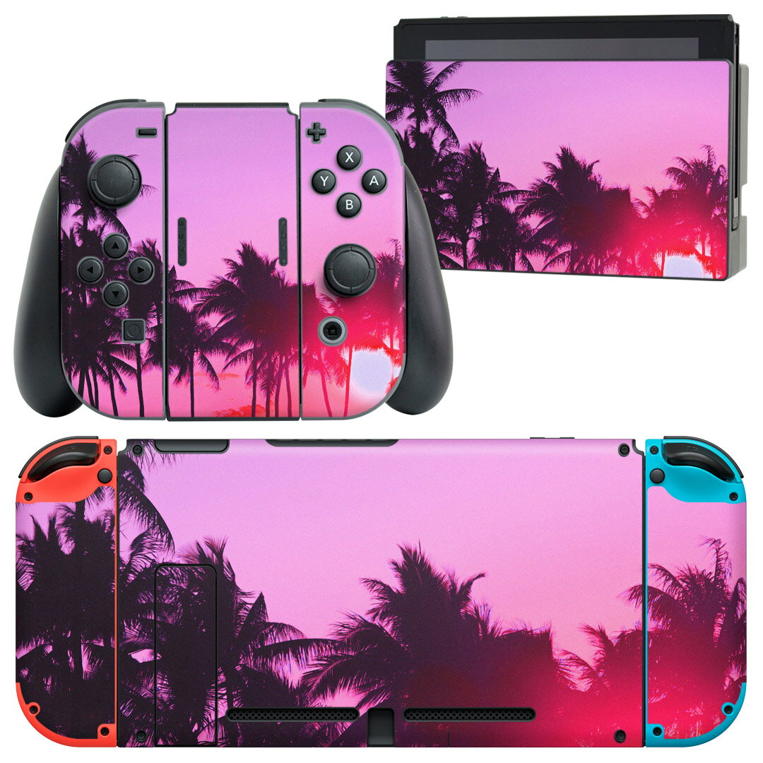 製品名 Nintendo Switch 本体裏面＆ドック正面＆ジョイコン専用 デザインスキンシール セット内容 Nintendo Switch 本体＆ドック＆ジョイコン用スキンシール（各1枚） ニンテンドースイッチ専用です。携帯機のSwitch LiteやProコンには対応していません。 商品特徴 再剥離性シートを素材に採用し、細かな位置調整がしやすく貼り直しが容易です。専用の業務プリンターを使い、商品画像と遜色のない美しい印刷仕上がり。 注意事項 画像はサンプルですので、ご覧の環境によっては多少色味に違いを感じる場合がございます。 イメージと違った、モニターと色味が異なるという理由での交換や返金はご対応出来かねます。スキンシールのみの販売で、ニンテンドースイッチ本体などは付属しません。シワができた場合、ドライヤーなどで軽く温め、外側に向けてシワを伸ばすように貼ってください。初回貼付時の位置調整や貼り直しは可能ですが、しっかりと押し付けて接着させた後の再剥離、再利用は保証しておりません。また接着部に油分や汚れが付着しますと角の部分は剥がれやすくなりますので、貼付時はあまり触れないようにご注意ください。無地のセミグロスシートにデザインをプリントした商品で、デコなどの加工はございません。 凹凸や光沢があるように見えたり布地や金属を素材にしたように見える商品もありますが、デザインの図版によるものです。印刷時に微妙な画像のズレが生じる場合がございます。ご注文後に1点1点制作する受注生産品の為、不良品以外のご返品や交換は固くお断りします。当店における繰り返しの実機テストでは問題ありませんでしたが、経過年数や使用環境により、シールを剥がす際に本体の塗装が一部剥がれる可能性があります。恐れ入りますが、万が一そのような状況になった場合でも当店ではゲーム機本体の保証は出来かねますので、予めご理解の上お求めください。 商品発送 完全受注生産のハンドメイド商品となりますので、既製品と比べて発送までお時間を頂いています。 基本的に決済確認後2?3営業日、最大で10営業日での発送となります。繁忙期や休業日明けの場合はさらに時間がかかる場合があります。 その際には別途メールにてご連絡致します。メール便の場合、発送日から到着までに2?4日ほどかかる場合が多く、紛失などの保障もご対応できかねます。あらかじめご了承下さい。