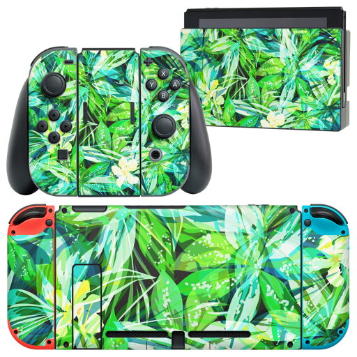 igsticker Nintendo Switch 用 デザインスキンシール 任天堂 ニンテンドー スイッチ 専用 本体ドック Joy-Con Joycon ジョイコン 専用 ゲーム機 カバー アクセサリー フィルム ステッカー 012048 植物 花 緑 igsticker Nintendo Switch 用 デザインスキンシール 任天堂 ニンテンドー スイッチ 専用 本体ドック Joy-Con Joycon ジョイコン 専用 ゲーム機 カバー アクセサリー フィルム ステッカー 012048 植物 花 緑