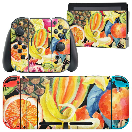 igsticker Nintendo Switch 用 デザインスキンシール 任天堂 ニンテンドー スイッチ 専用 本体ドック Joy-Con Joycon ジョイコン 専用 ゲーム機 カバー アクセサリー フィルム ステッカー 012114 果物 パイナップル バナナ igsticker Nintendo Switch 用 デザインスキンシール 任天堂 ニンテンドー スイッチ 専用 本体ドック Joy-Con Joycon ジョイコン 専用 ゲーム機 カバー アクセサリー フィルム ステッカー 012114 果物 パイナップル バナナ