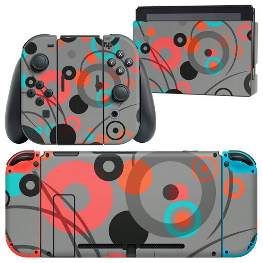 igsticker Nintendo Switch 用 デザインスキンシール 任天堂 ニンテンドー スイッチ 専用 本体ドック Joy-Con Joycon ジョイコン 専用 ゲーム機 カバー アクセサリー フィルム ステッカー 012117 丸 柄 グレー igsticker Nintendo Switch 用 デザインスキンシール 任天堂 ニンテンドー スイッチ 専用 本体ドック Joy-Con Joycon ジョイコン 専用 ゲーム機 カバー アクセサリー フィルム ステッカー 012117 丸 柄 グレー
