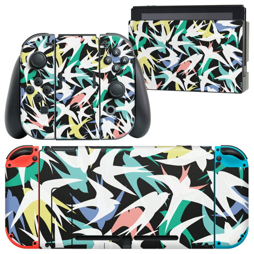 igsticker Nintendo Switch 用 デザインスキンシール 任天堂 ニンテンドー スイッチ 専用 本体ドック Joy-Con Joycon ジョイコン 専用 ゲーム機 カバー アクセサリー フィルム ステッカー 012170 鳥 ツバメ カラフル igsticker Nintendo Switch 用 デザインスキンシール 任天堂 ニンテンドー スイッチ 専用 本体ドック Joy-Con Joycon ジョイコン 専用 ゲーム機 カバー アクセサリー フィルム ステッカー 012170 鳥 ツバメ カラフル